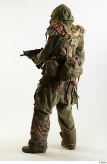  Photos John Hopkins Army Postapocalyptic Suit Poses aiming the gun standing whole body 0011.jpg